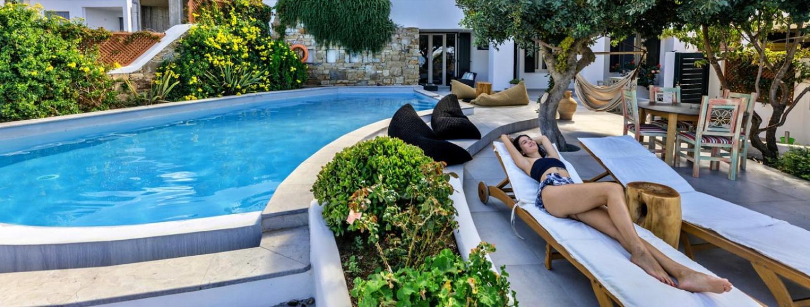 Villa Paradise in Naxos Pláka Habitación foto